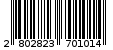 Γραμμωτός κωδικός 2802823701014