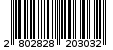 Γραμμωτός κωδικός 2802828203032