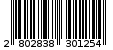 Γραμμωτός κωδικός 2802838301254