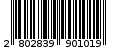 Γραμμωτός κωδικός 2802839901019