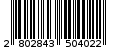 Γραμμωτός κωδικός 2802843504022