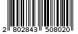 Γραμμωτός κωδικός 2802843508020