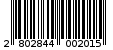 Γραμμωτός κωδικός 2802844002015