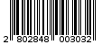 Γραμμωτός κωδικός 2802848003032