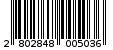 Γραμμωτός κωδικός 2802848005036