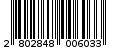 Γραμμωτός κωδικός 2802848006033