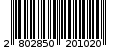 Γραμμωτός κωδικός 2802850201020