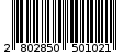 Γραμμωτός κωδικός 2802850501021