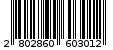 Γραμμωτός κωδικός 2802860603012