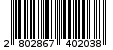 Γραμμωτός κωδικός 2802867402038
