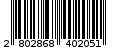 Γραμμωτός κωδικός 2802868402051