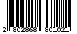 Γραμμωτός κωδικός 2802868801021