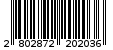 Γραμμωτός κωδικός 2802872202036