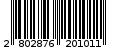 Γραμμωτός κωδικός 2802876201011