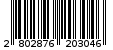 Γραμμωτός κωδικός 2802876203046