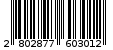 Γραμμωτός κωδικός 2802877603012