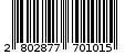 Γραμμωτός κωδικός 2802877701015