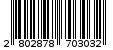 Γραμμωτός κωδικός 2802878703032