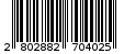Γραμμωτός κωδικός 2802882704025