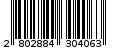 Γραμμωτός κωδικός 2802884304063