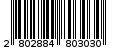 Γραμμωτός κωδικός 2802884803030