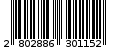 Γραμμωτός κωδικός 2802886301152