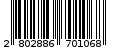 Γραμμωτός κωδικός 2802886701068