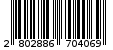 Γραμμωτός κωδικός 2802886704069