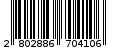 Γραμμωτός κωδικός 2802886704106