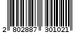 Γραμμωτός κωδικός 2802887301021