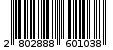 Γραμμωτός κωδικός 2802888601038