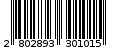 Γραμμωτός κωδικός 2802893301015