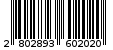 Γραμμωτός κωδικός 2802893602020