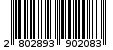 Γραμμωτός κωδικός 2802893902083