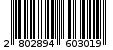 Γραμμωτός κωδικός 2802894603019