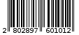 Γραμμωτός κωδικός 2802897601012