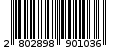 Γραμμωτός κωδικός 2802898901036