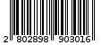 Γραμμωτός κωδικός 2802898903016