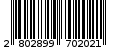Γραμμωτός κωδικός 2802899702021