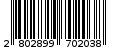 Γραμμωτός κωδικός 2802899702038