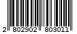 Γραμμωτός κωδικός 2802902803011