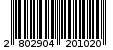 Γραμμωτός κωδικός 2802904201020