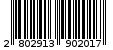 Γραμμωτός κωδικός 2802913902017