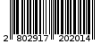 Γραμμωτός κωδικός 2802917202014