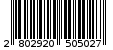 Γραμμωτός κωδικός 2802920505027