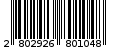 Γραμμωτός κωδικός 2802926801048
