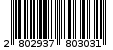 Γραμμωτός κωδικός 2802937803031