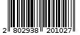 Γραμμωτός κωδικός 2802938201027