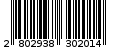 Γραμμωτός κωδικός 2802938302014