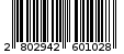 Γραμμωτός κωδικός 2802942601028